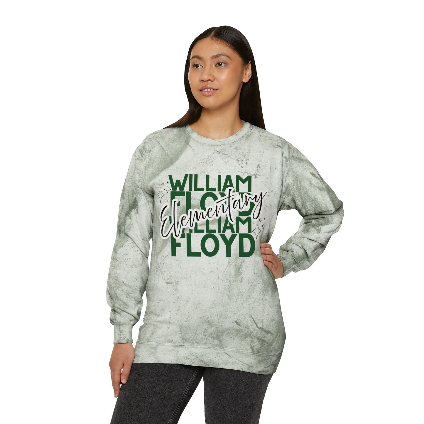WFE Color Blast Crewneck Sweatshirt for School Spirit | 'Expect Success'