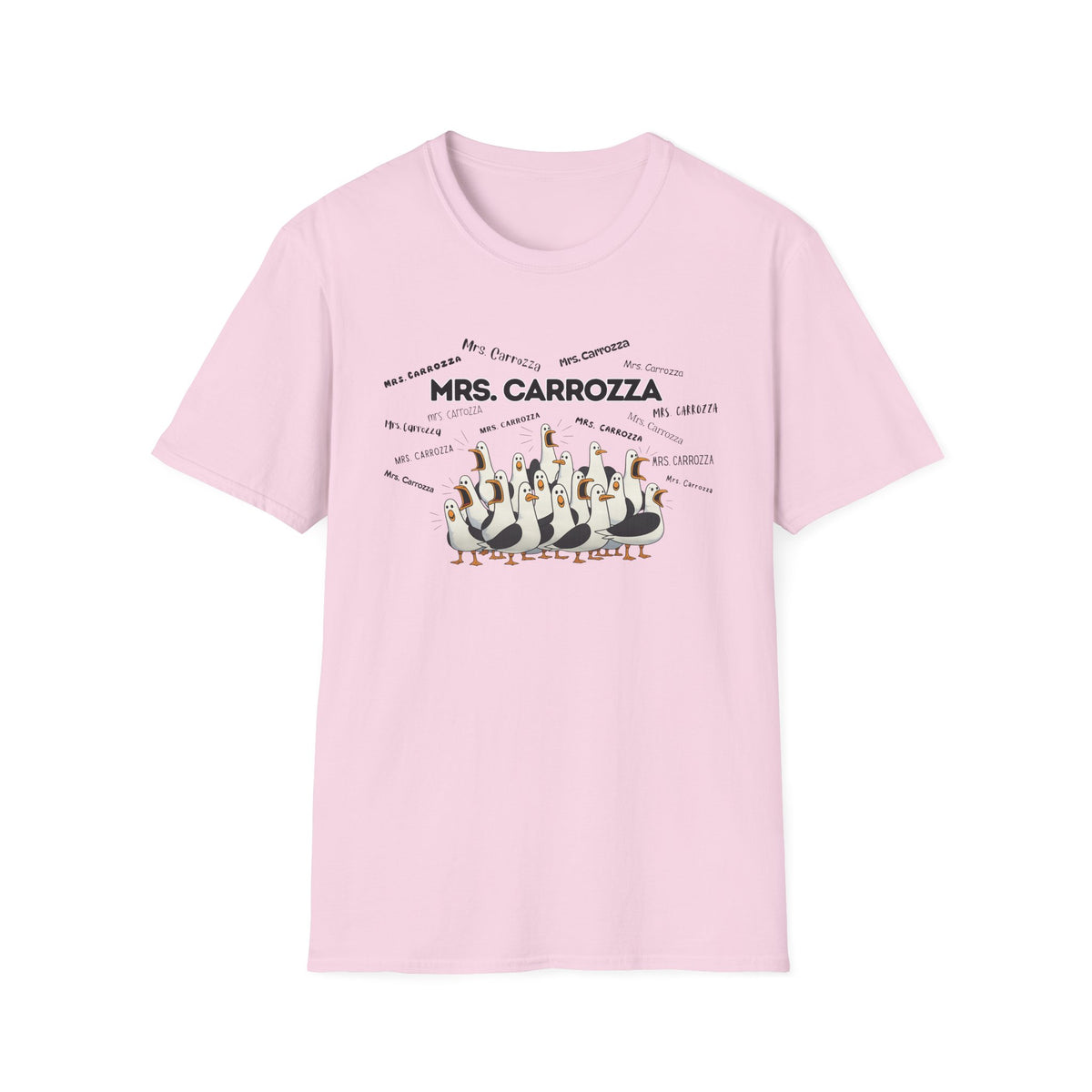 Mrs. Carrozza- Seagull Crew Graphic T-Shirt — Personalized