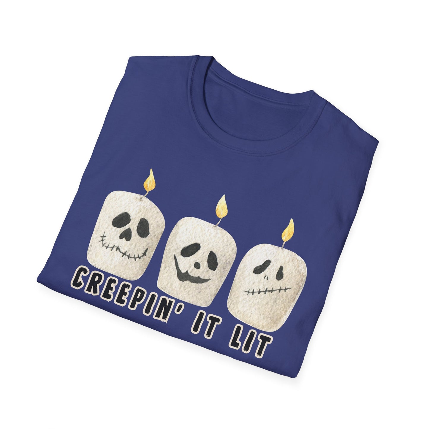 Creepin' it Lit Halloween Themed T-Shirt- Unisex Softstlye