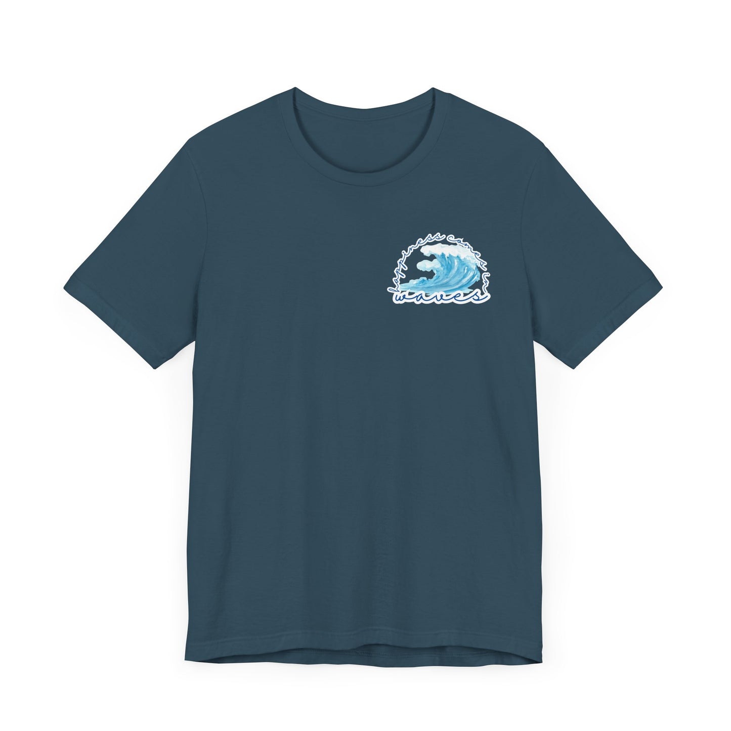 Happiness Comes in Waves -- Unisex Summer Shirt, Beachwear, Vacation Top, Summer Nights Apparel