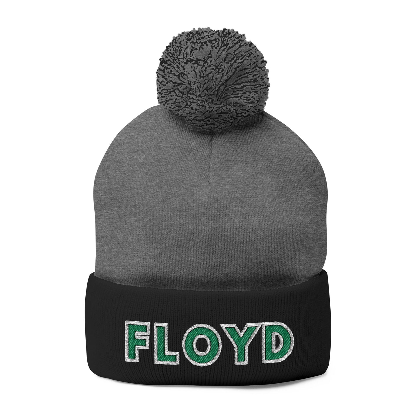 FLOYD Embroidered Pom-Pom Beanie