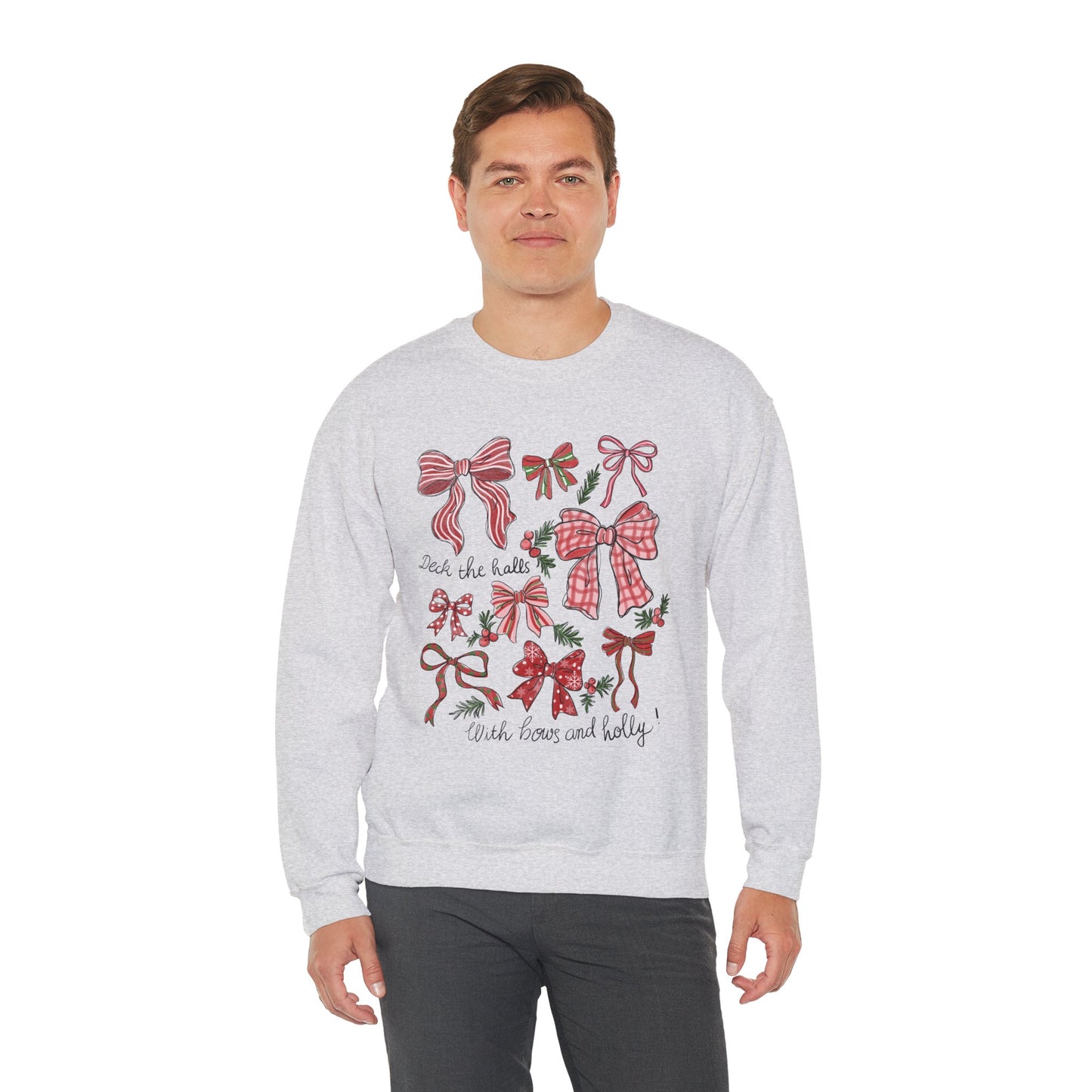 Holly Jolly Bows Christmas Crewneck
