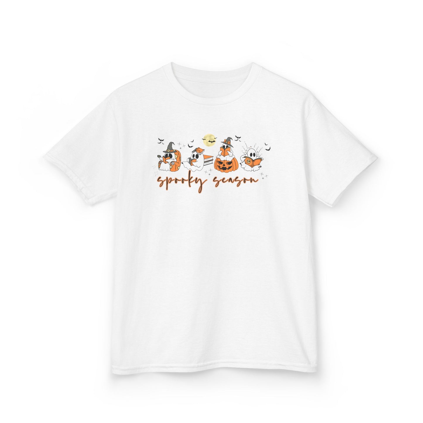 Spooky Season- Reading Ghosts- Halloween - Kids Cotton™ Tee