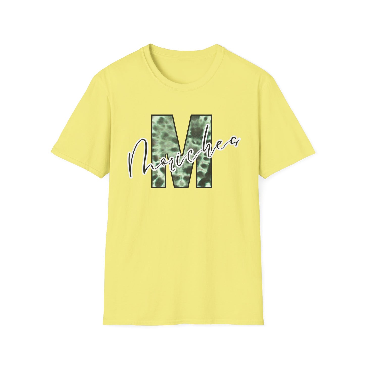 Tie Dye Moriches Stylish Unisex Softstyle T-Shirt with Moriches Design