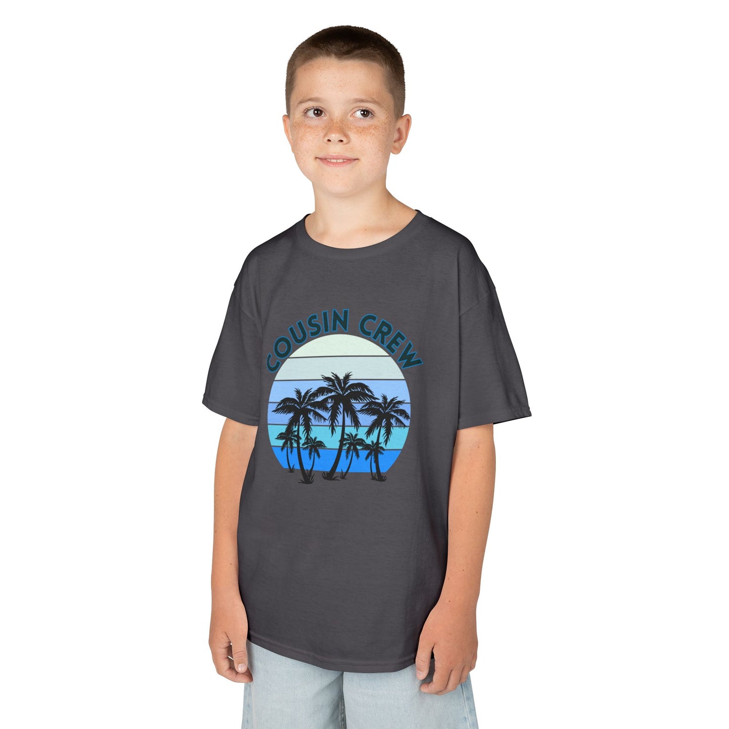 Cool Cousin Crew Kids Tee - Summer Fun, Family Gatherings, Beach Days, Mini Collection