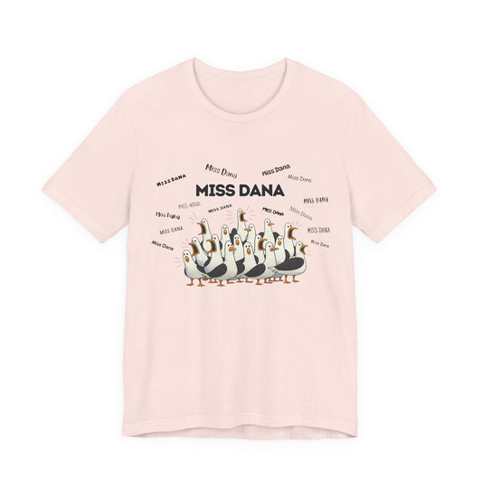 Miss Dana- Penguin Choir T-Shirt — Funny Teacher Personalized Tee