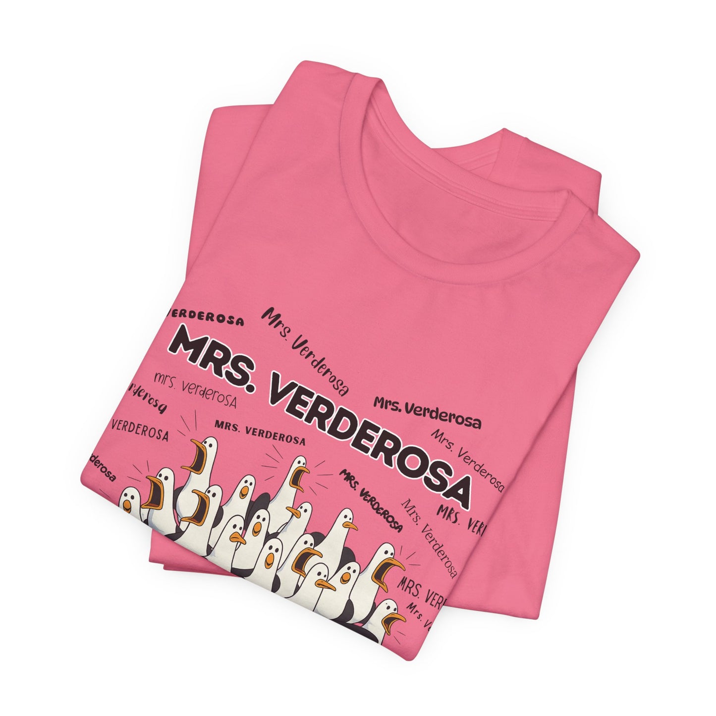 Mrs. Verderosa Penguin Choir T-Shirt — Funny Teacher Personalized Tee