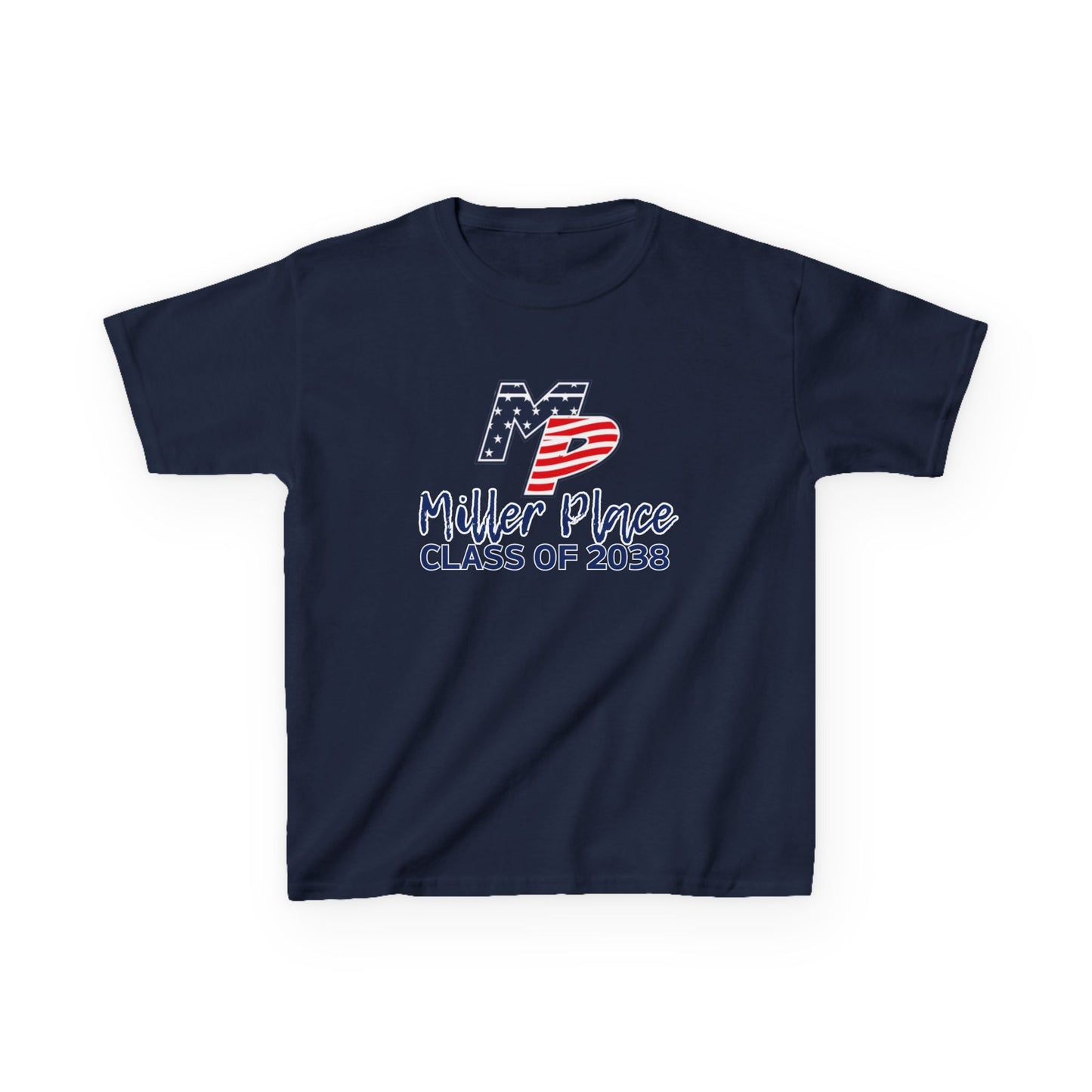 Miller Place Class of 2038 Kids Heavy Cotton Tee