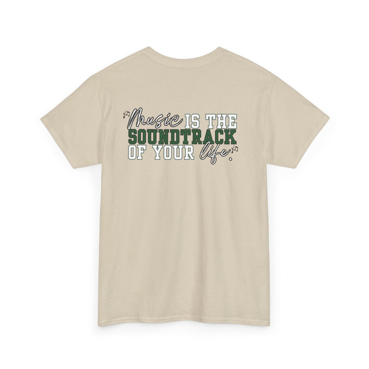Floyd Music Heavy Cotton Tee - "Music is the Soundtrack of Your Life" Unisex T-Shirt- Personalized