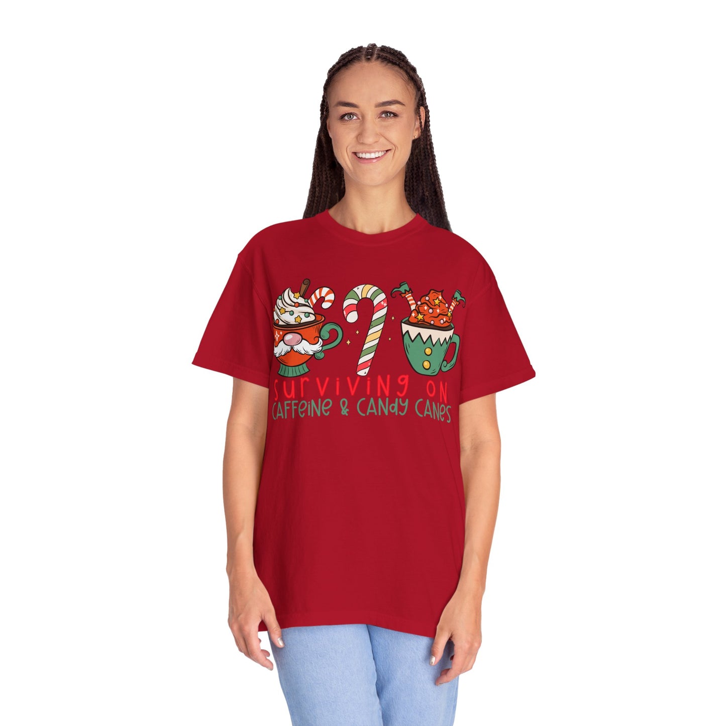 Surviving on Caffeine and Candy Canes— Christmas Tee