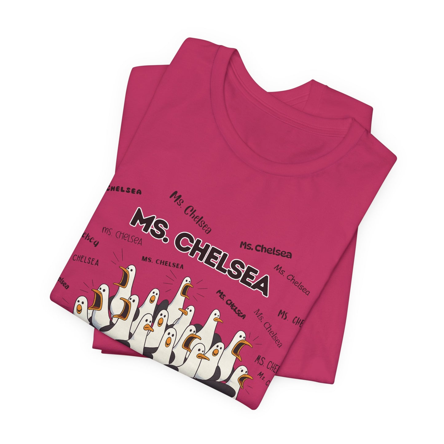 Ms. Chelsea- Penguin Choir T-Shirt — Funny Teacher Personalized Tee