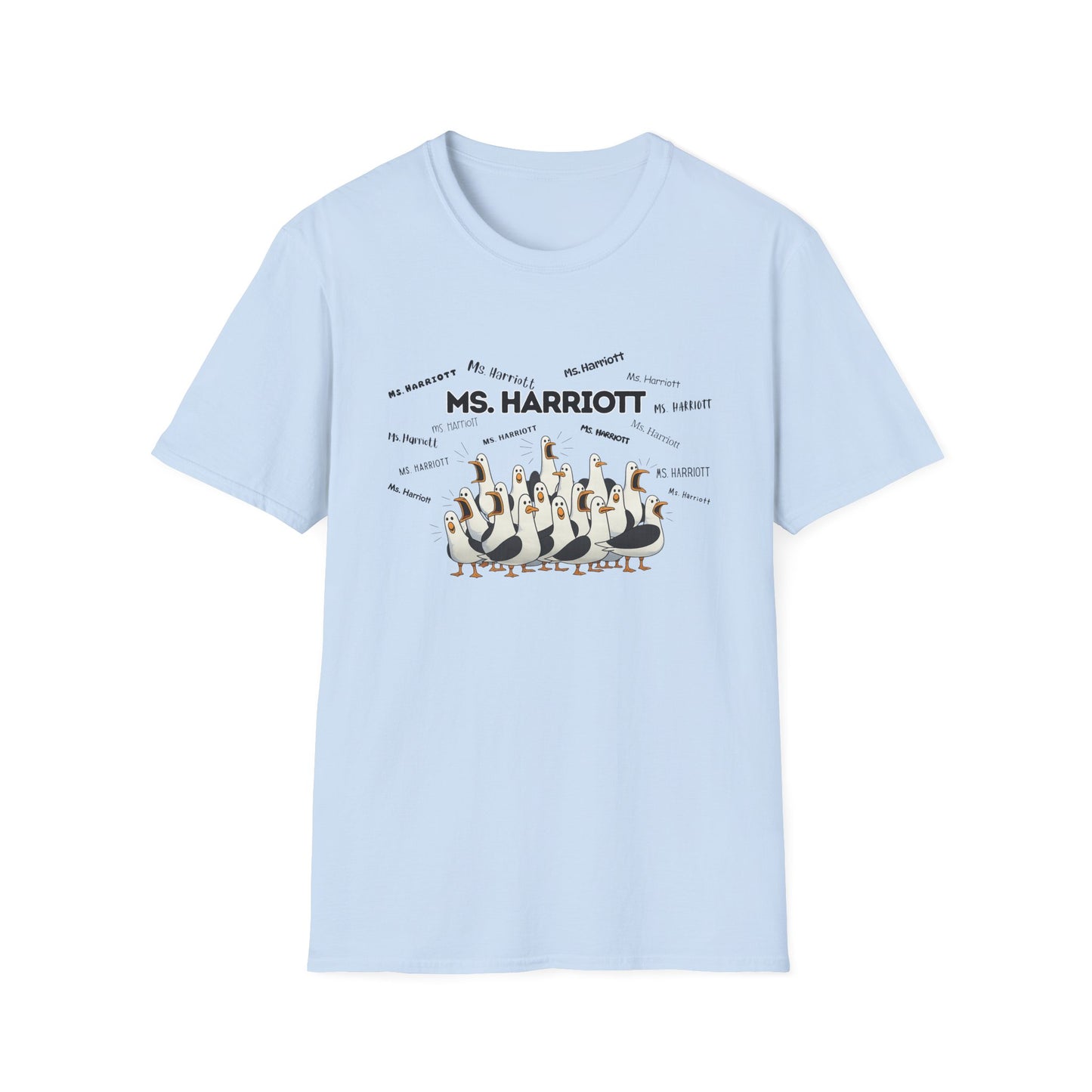 Ms. Harriott- Seagull Crew Graphic T-Shirt — Personalized