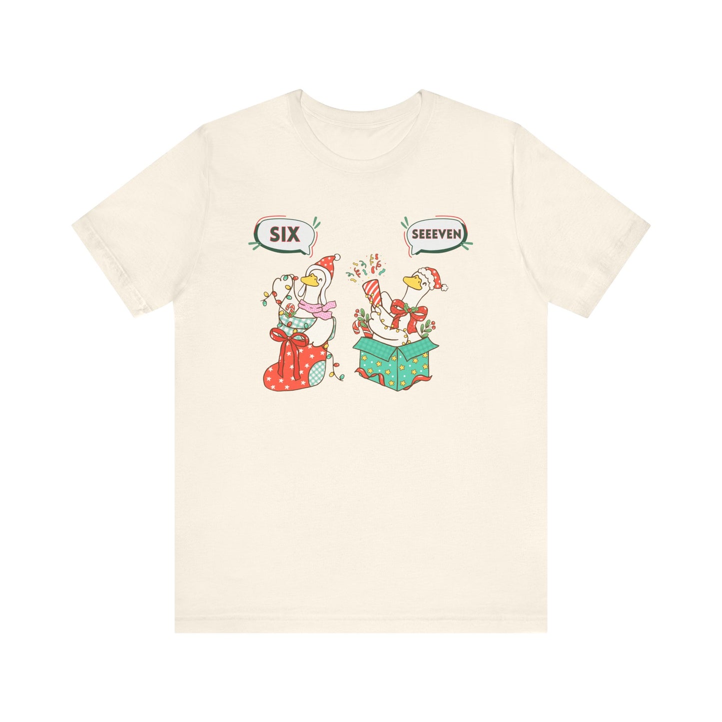 Festive Silly Goose 6-7— Christmas Unisex T‑Shirt
