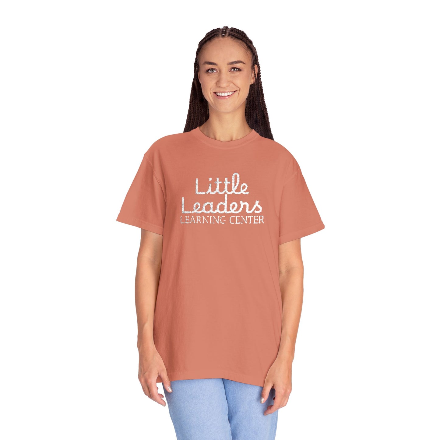 Little Leaders Full Embroidered Unisex Garment-Dyed T-Shirt