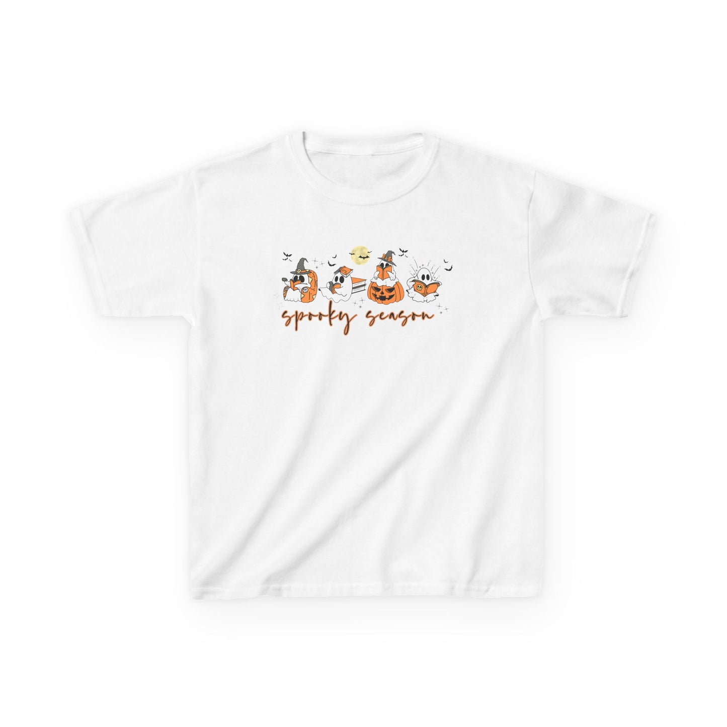 Spooky Season- Reading Ghosts- Halloween - Kids Cotton™ Tee