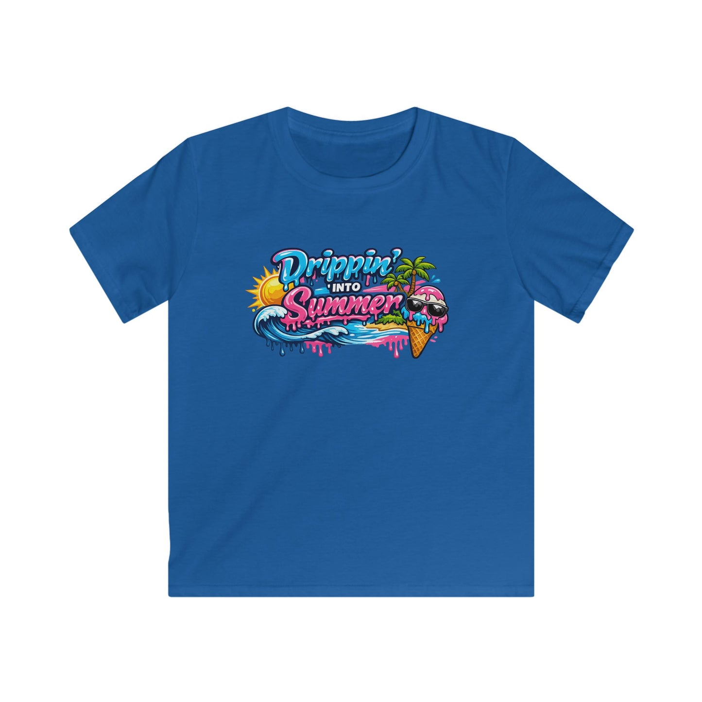 Kids Tee — "Drippin' Into Summer / First Grade Here I Come" Summer