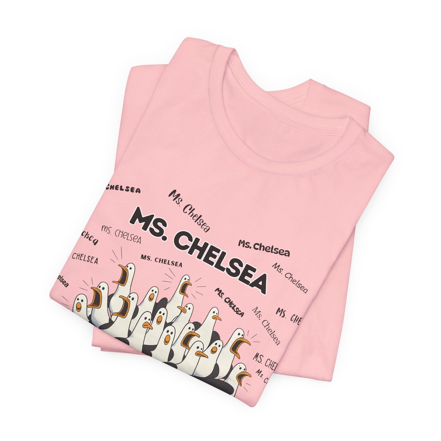 Ms. Chelsea- Penguin Choir T-Shirt — Funny Teacher Personalized Tee