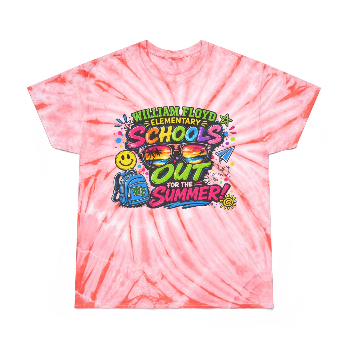 WFE Schools Out For Summer Tie-Dye Tee — “Officially Off Duty” Kids’ End-of-Year Shirt