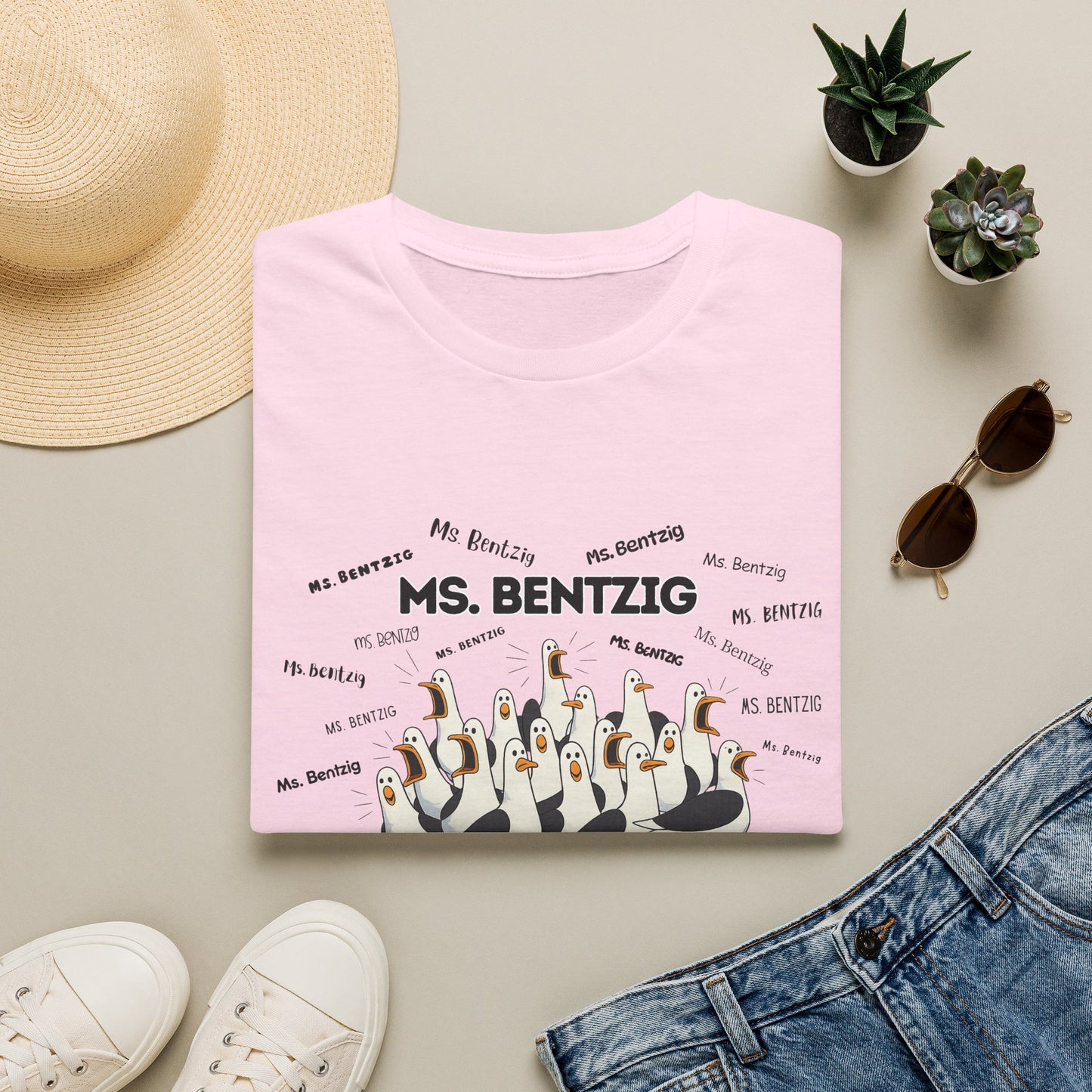 Ms. Bentzig - Seagull Crew Graphic T-Shirt — Personalized