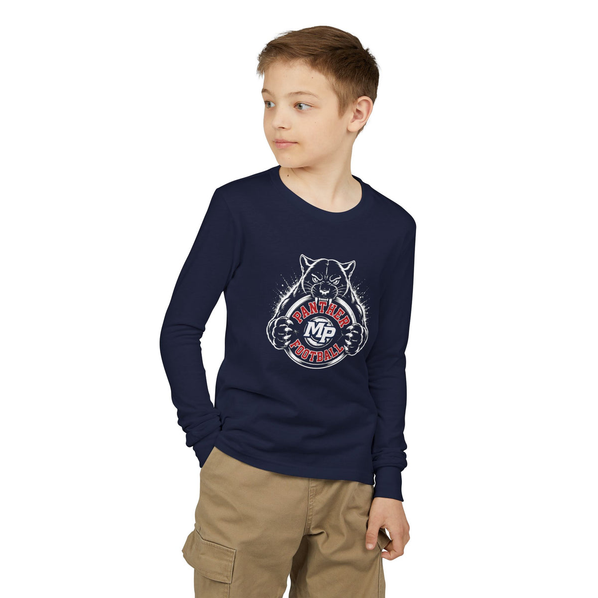 MP FOOTBALL- PANTHER SHIRT- Youth Long Sleeve Tee