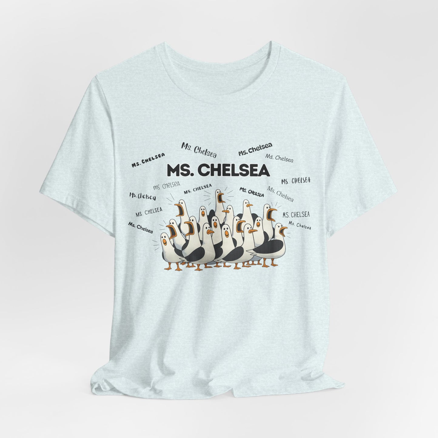 Ms. Chelsea- Penguin Choir T-Shirt — Funny Teacher Personalized Tee