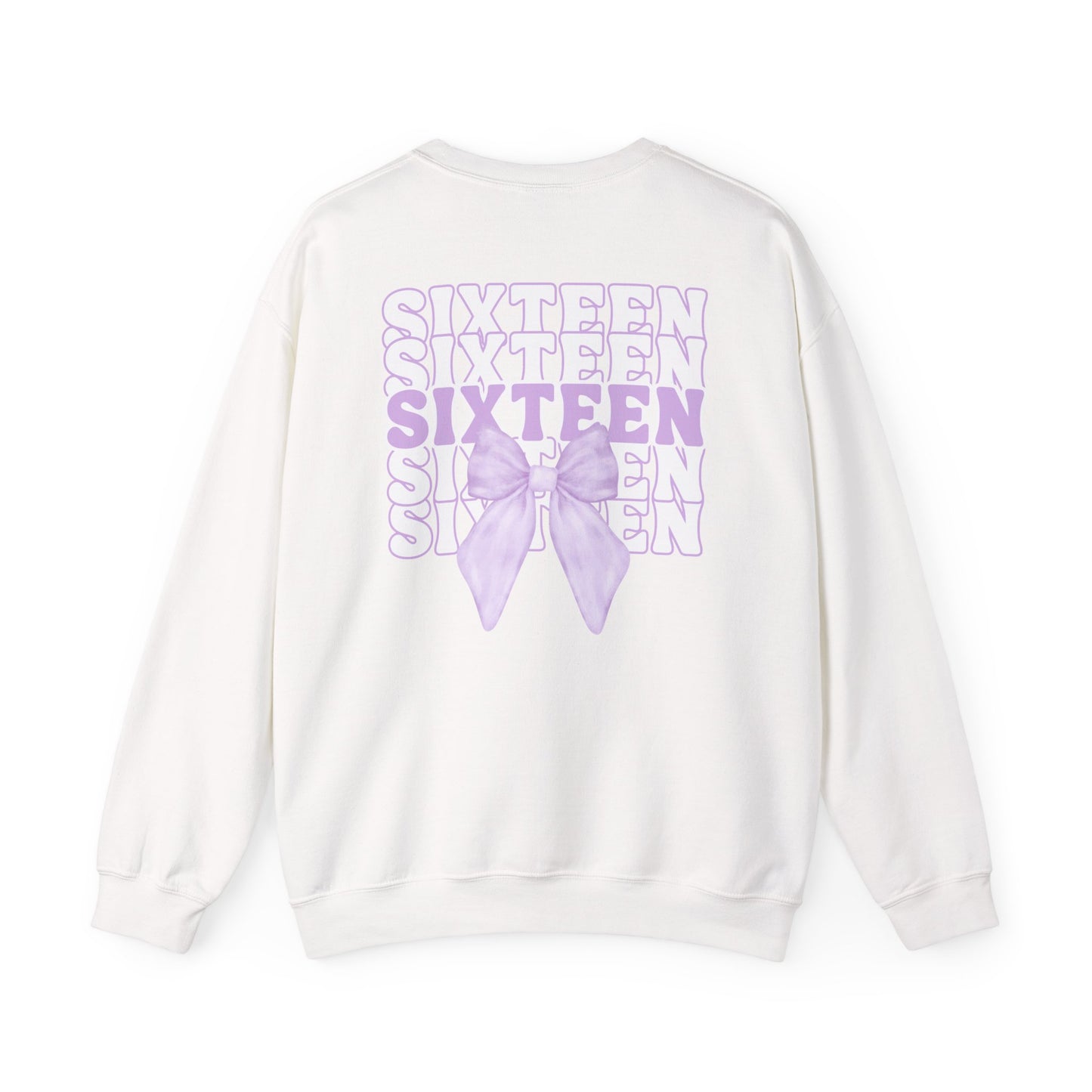 Sweet Sixteen Crewneck Sweatshirt, Birthday Gift, Unisex- Personalized