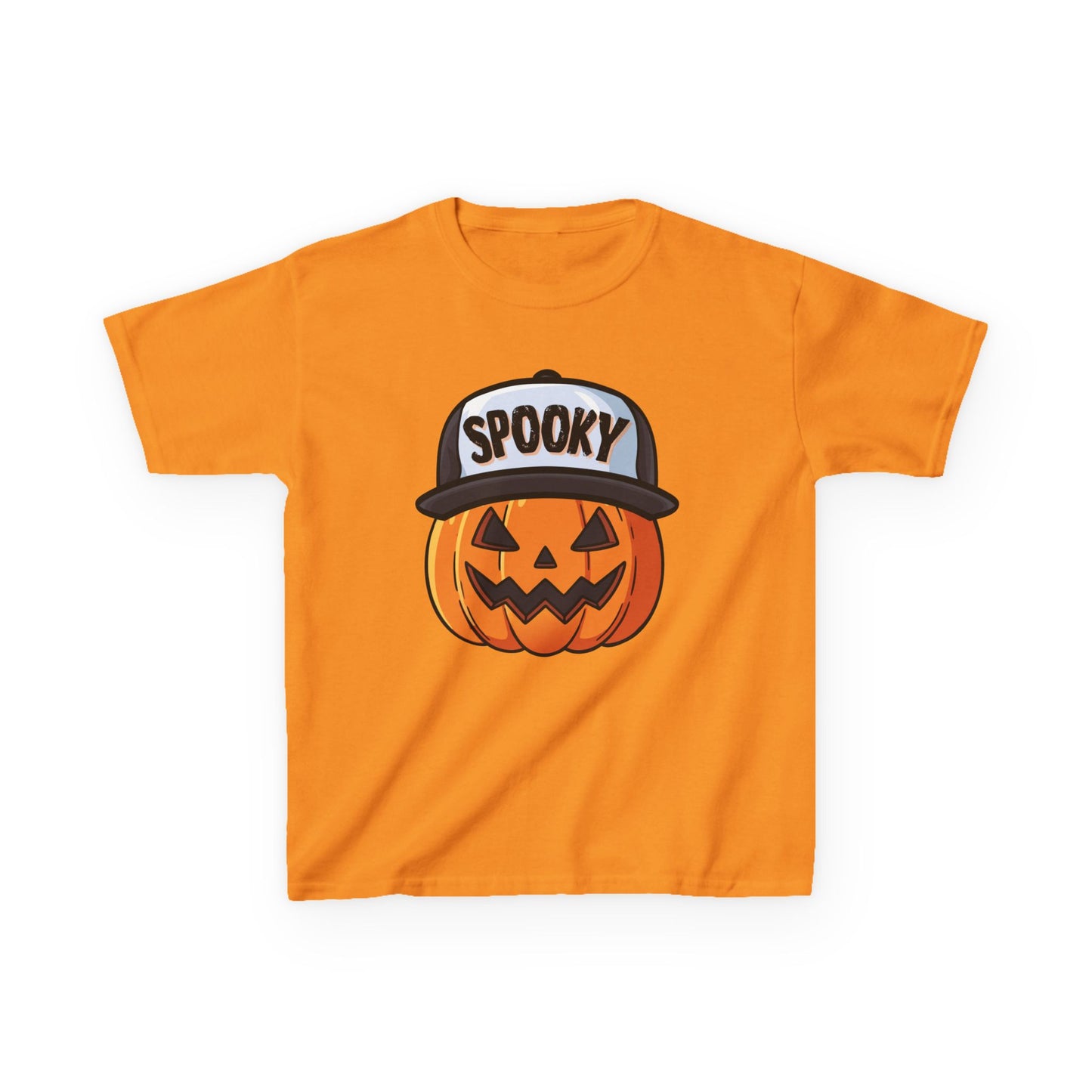 Spooky Pumpkin w/ Hat | Halloween | Kids Cotton™ Tee