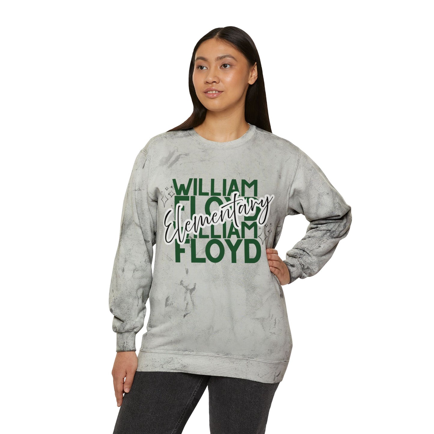 WFE Color Blast Crewneck Sweatshirt for School Spirit | 'Expect Success'