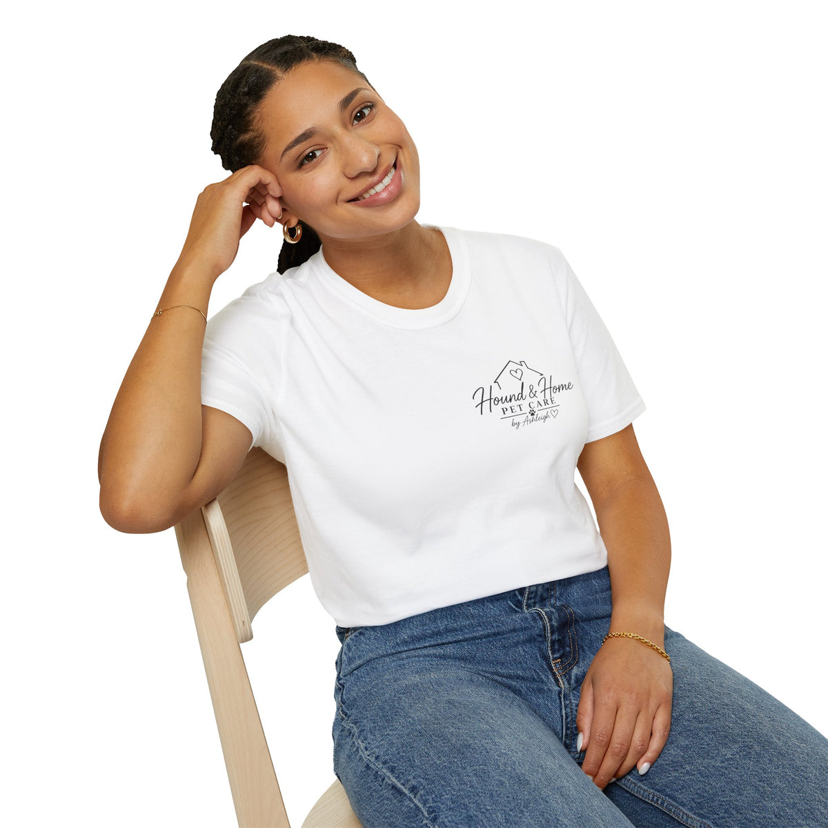 Hound & Home "Stay Pawsitive" — T-Shirt