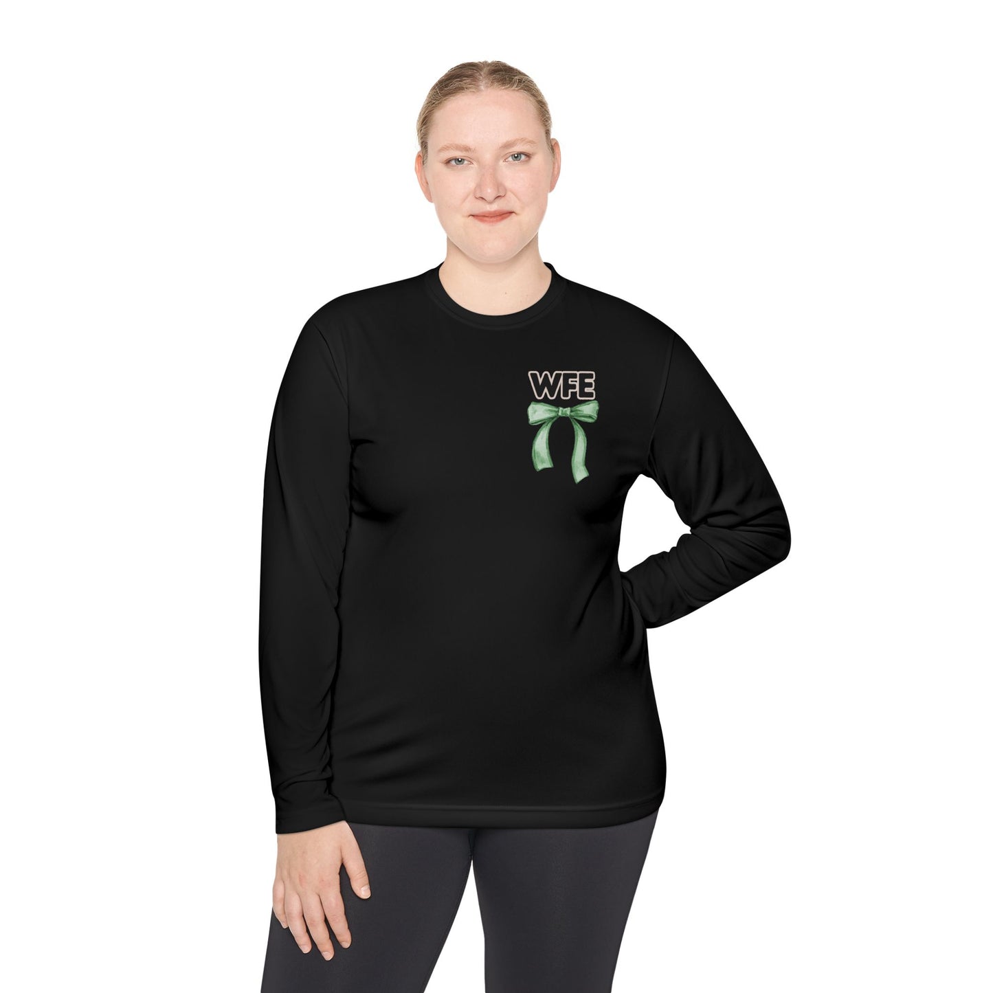 WFE Teacher Bow Long Sleeve Tee