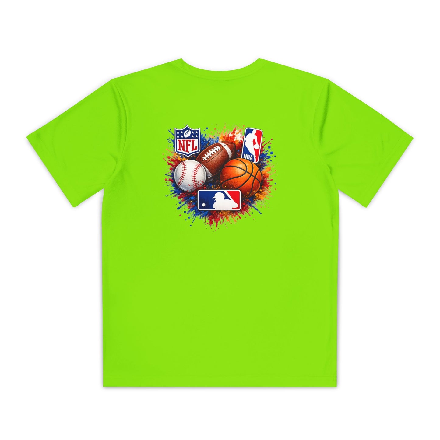 Multi-Sport Splash Design (Football, Baseball, Basketball)- Personalized
