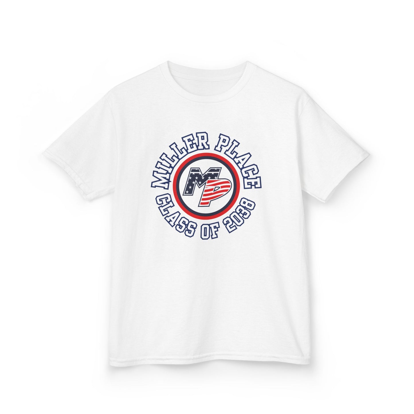 Miller Place Class of 2038 Kids Heavy Cotton Tee