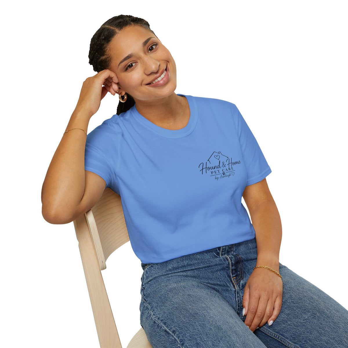 Hound & Home "Stay Pawsitive" — T-Shirt