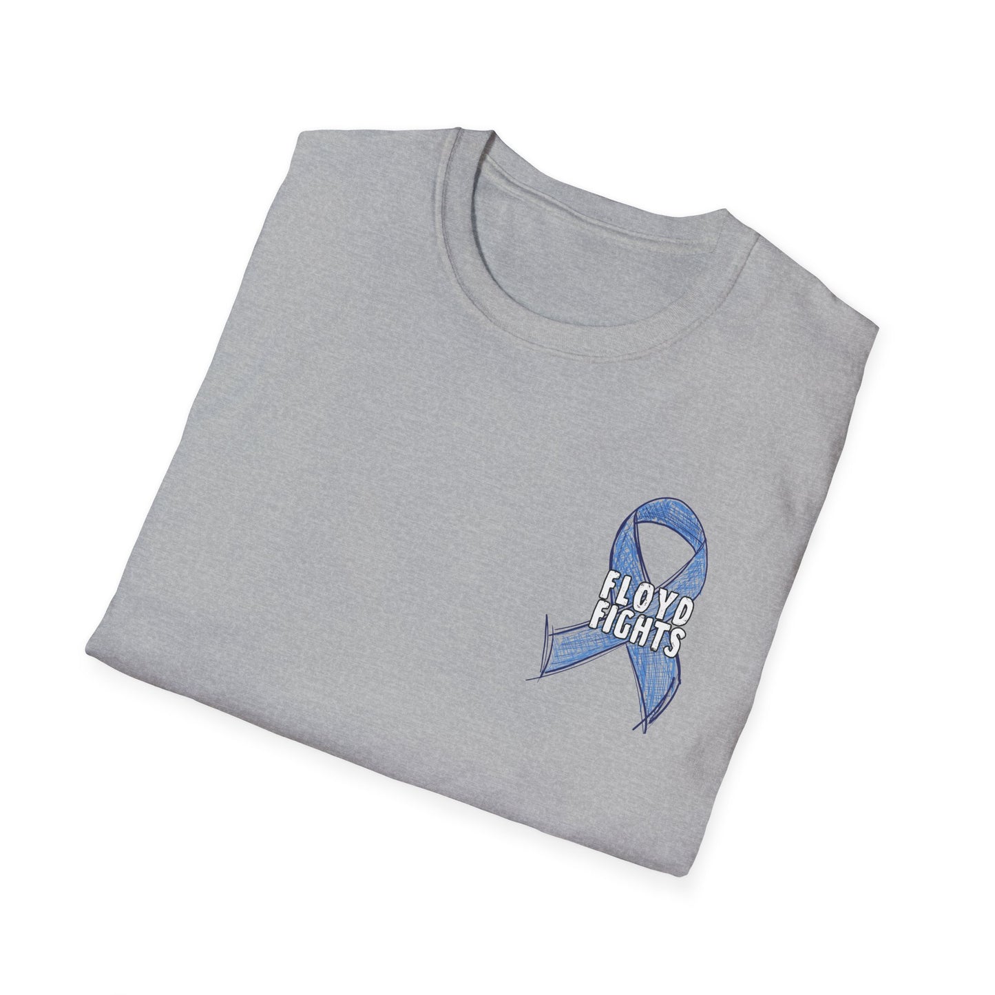 FLOYD FIGHTS Ribbon Diabetes Awareness T-Shirt | Softstyle Tee