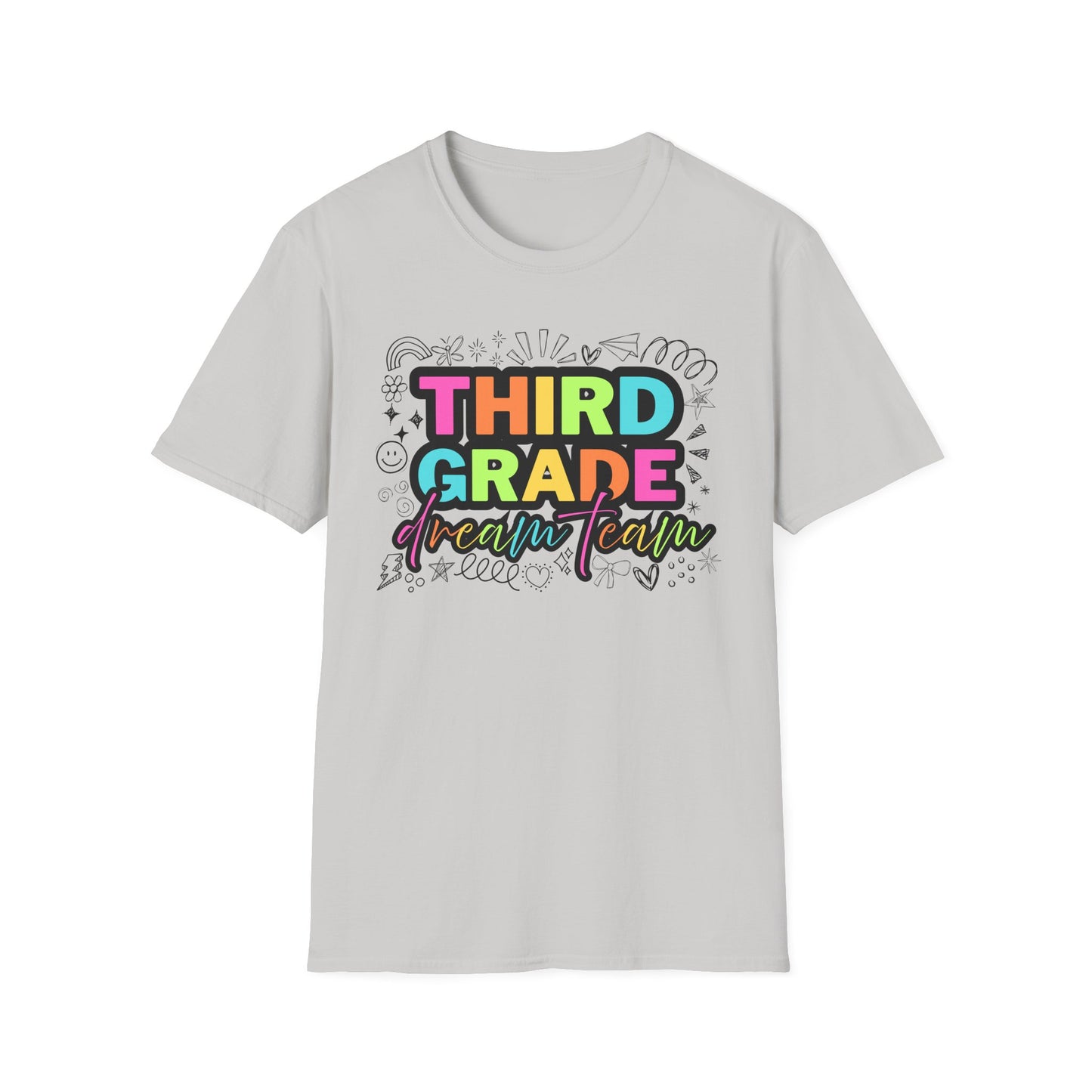 Dream Team- 3rd Grade- Unisex Softstyle T-Shirt- Teacher Life