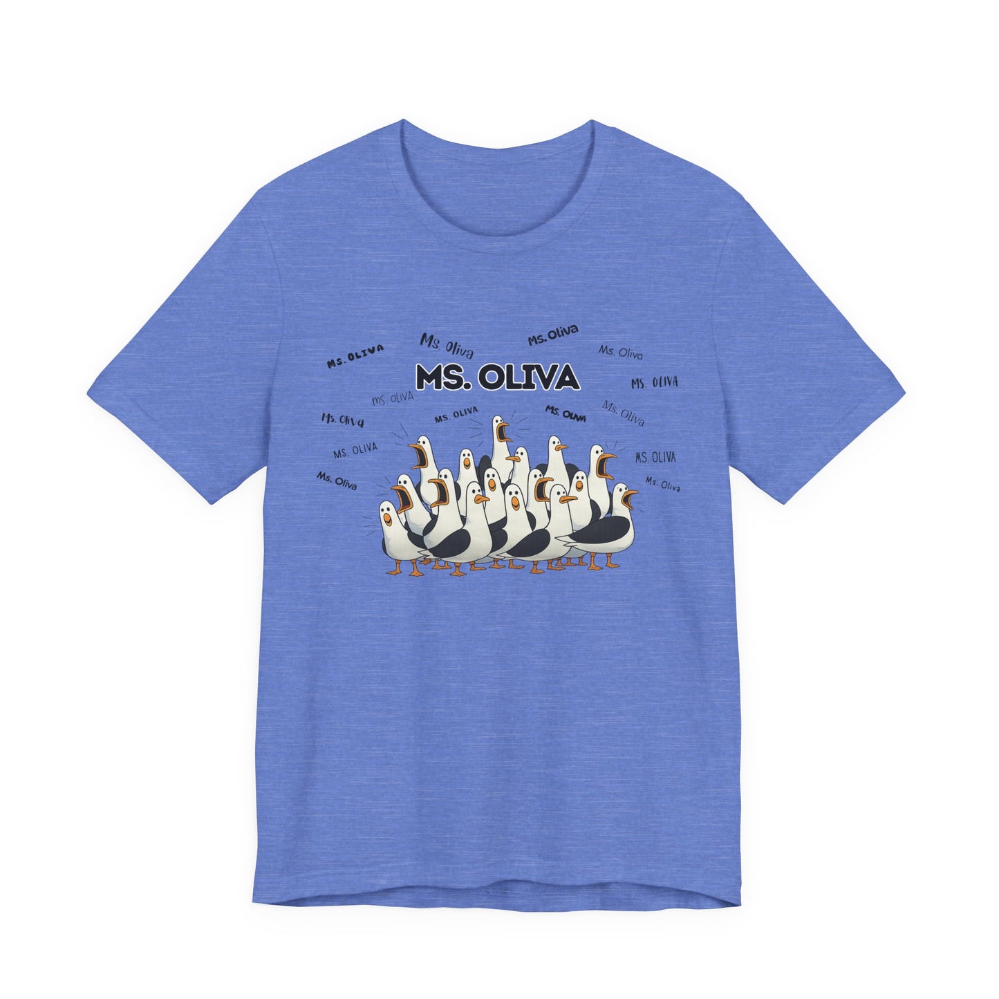 Ms. Oliva- Penguin Choir T-Shirt — Funny Teacher Personalized Tee