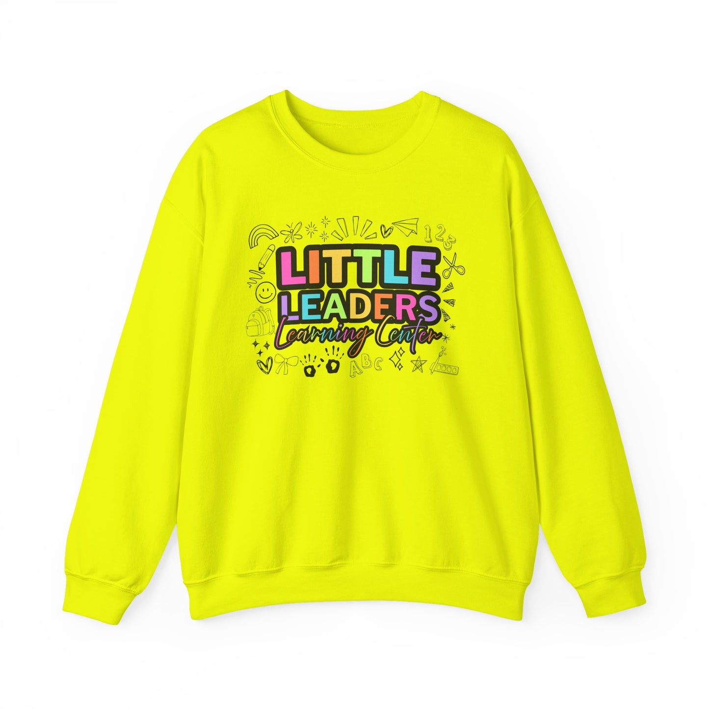 Little Leaders Doodle Colorful Crewneck Sweatshirt