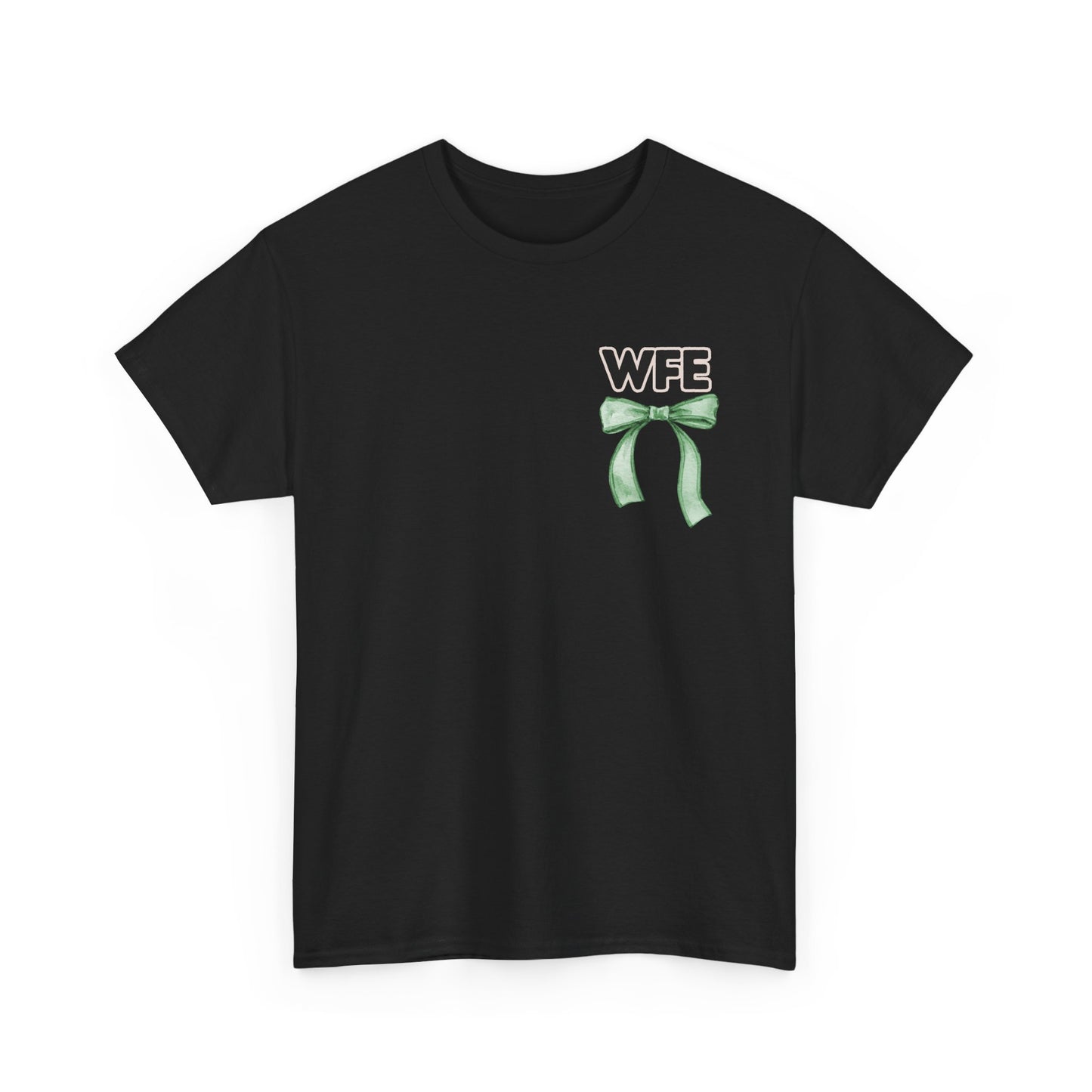 WFE Cafe Monitor and Bows- Unisex Heavy Cotton Tee with Bow Design
