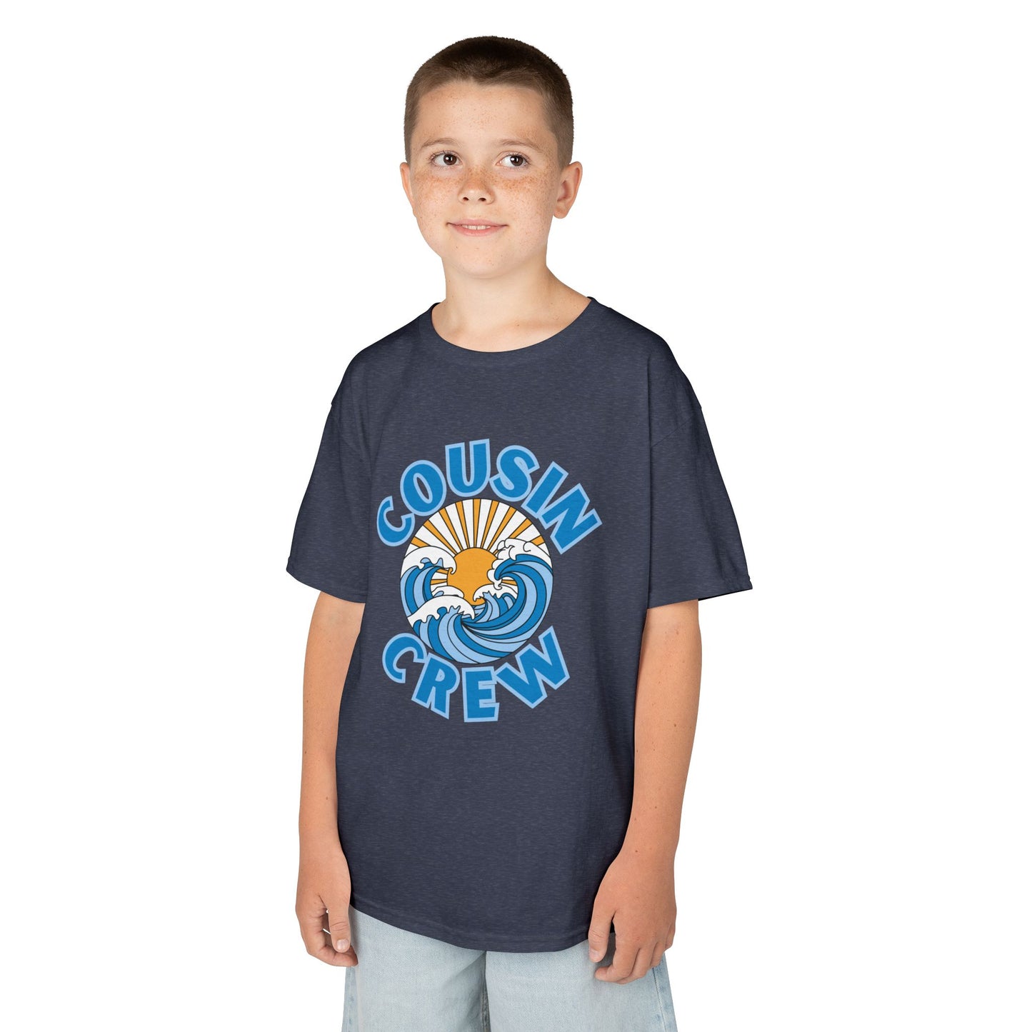 Cool Cousin Crew Kids Tee - Summer Fun, Family Gatherings, Beach Days, Mini Collection