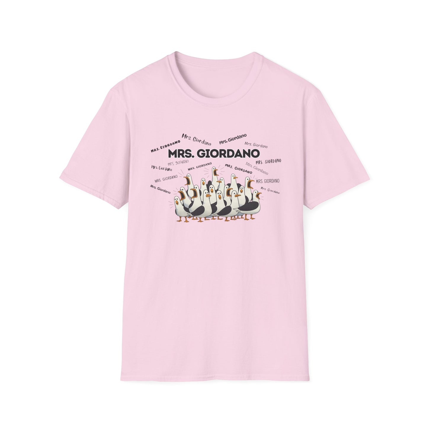 Mrs. Giordano- Seagull Crew Graphic T-Shirt — Personalized