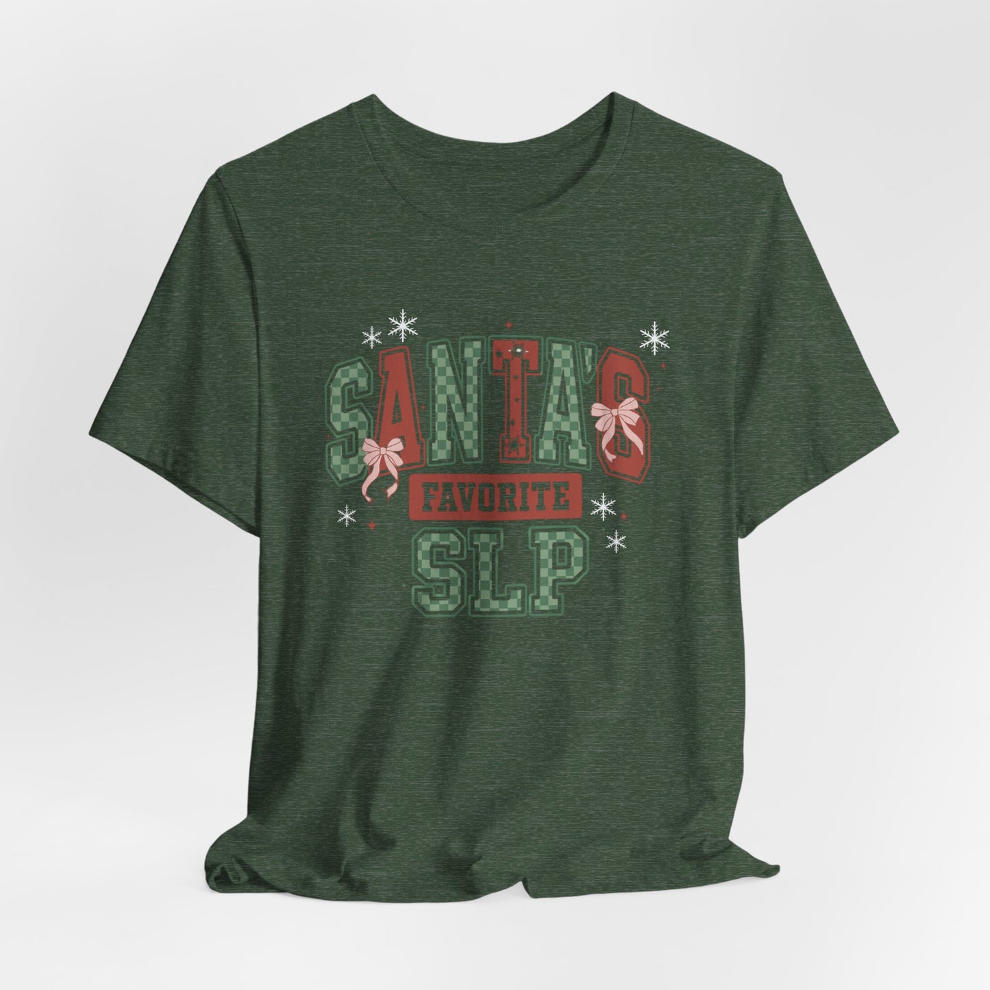 Santa's Favorite SLP — Christmas Unisex T‑Shirt
