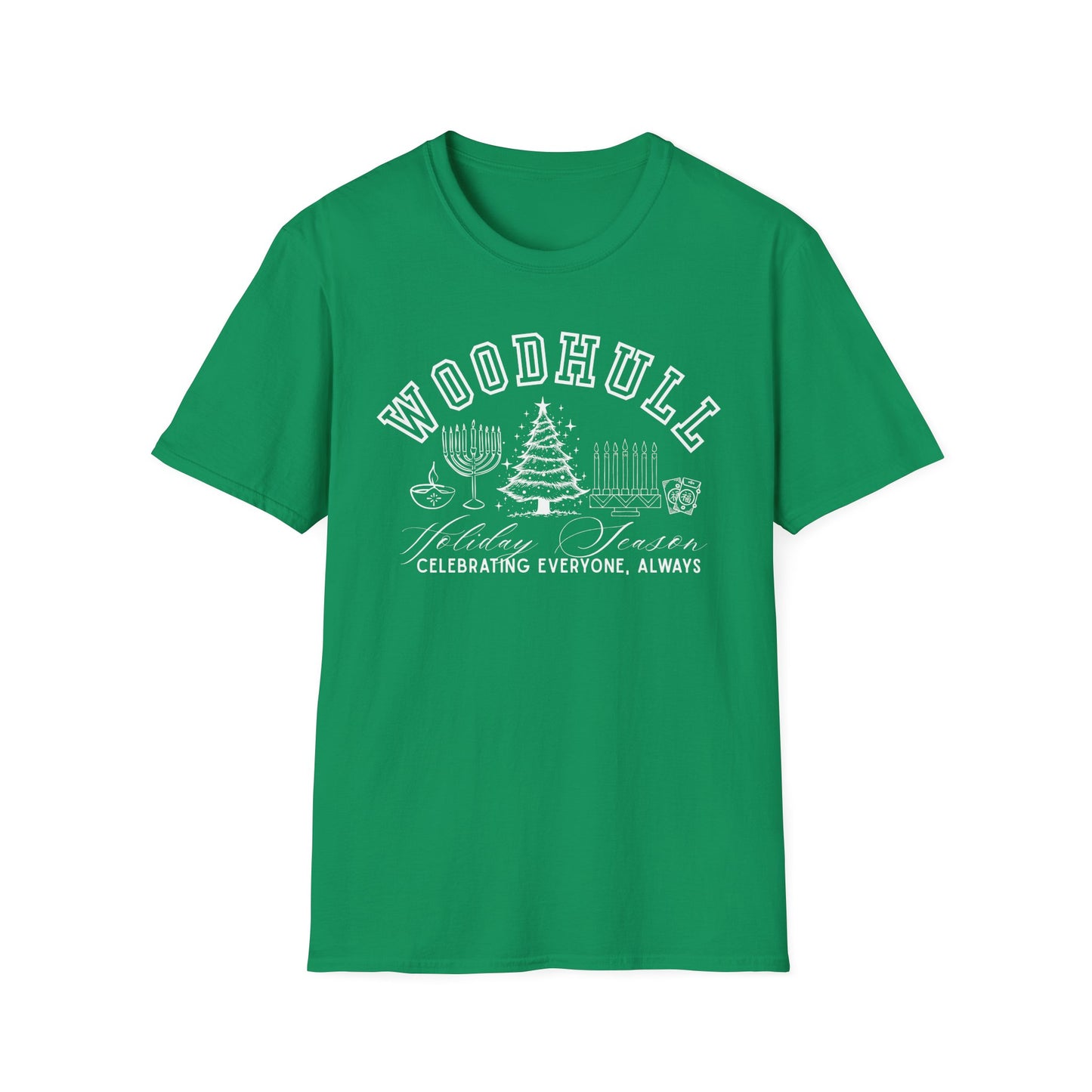 Woodhull- Celebrating Everyone, Always Holiday T-Shirt (Christmas)
