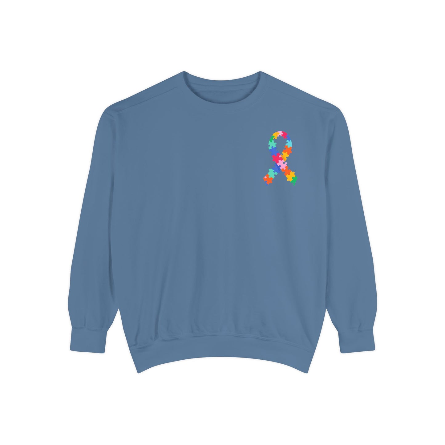 Autism Awareness Puzzle Piece & Ribbon Sweatshirt — Awareness Collection