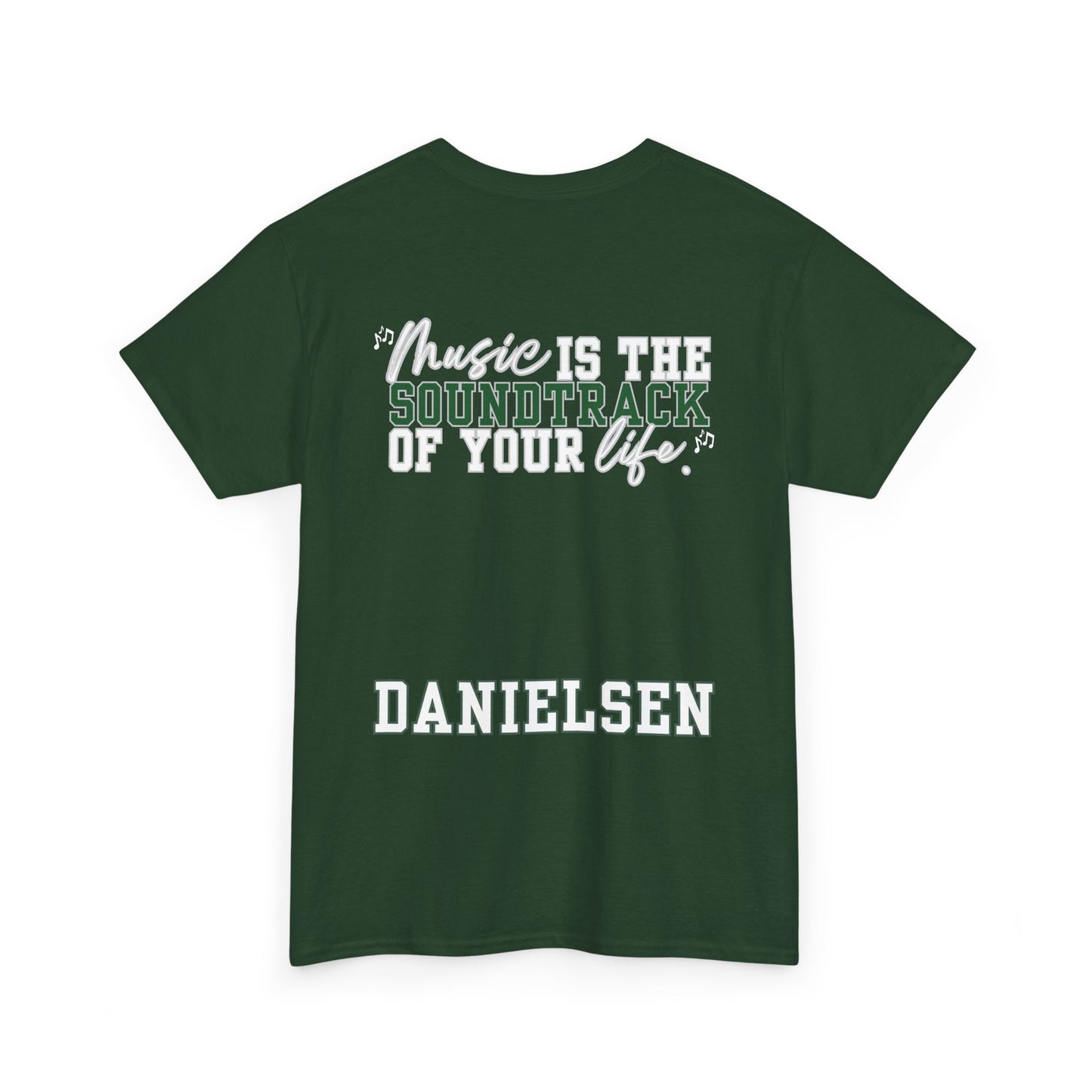 Danielsen- Floyd Music Heavy Cotton Tee - "Music is the Soundtrack of Your Life" Unisex T-Shirt- Personalized