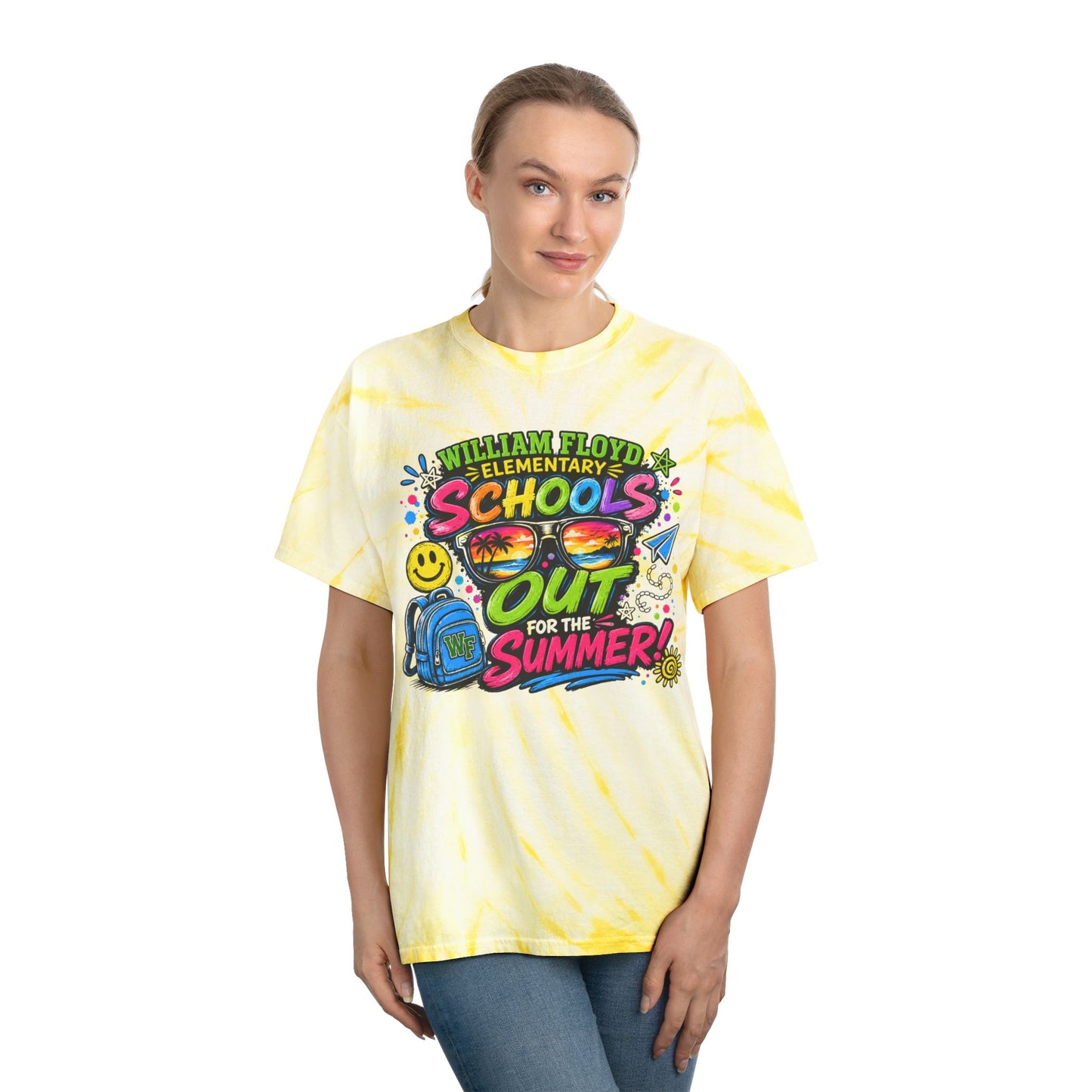 WFE Schools Out For Summer Tie-Dye Tee — “Officially Off Duty” Kids’ End-of-Year Shirt