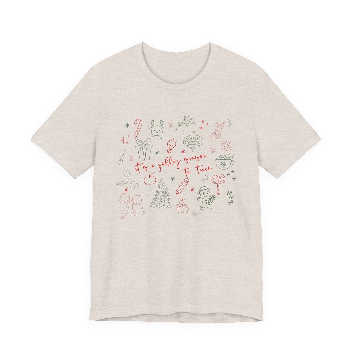 It's a Jolly Season to Teach— Christmas Unisex T‑Shirt
