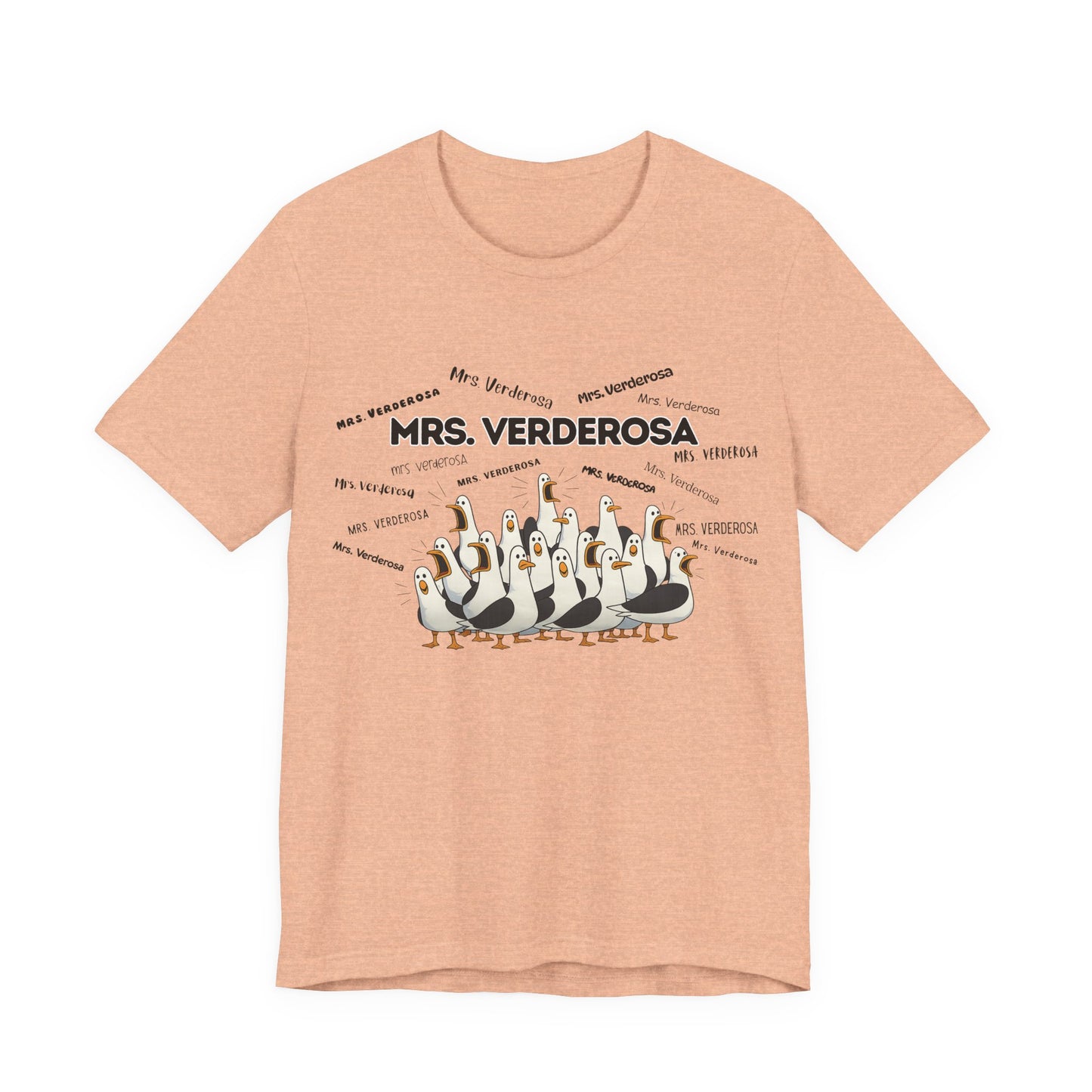Mrs. Verderosa Penguin Choir T-Shirt — Funny Teacher Personalized Tee