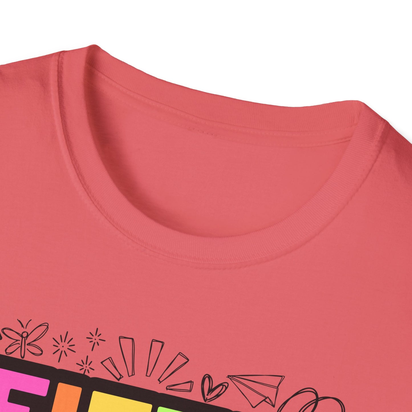 Dream Team- 5th Grade- Unisex Softstyle T-Shirt- Teacher Life