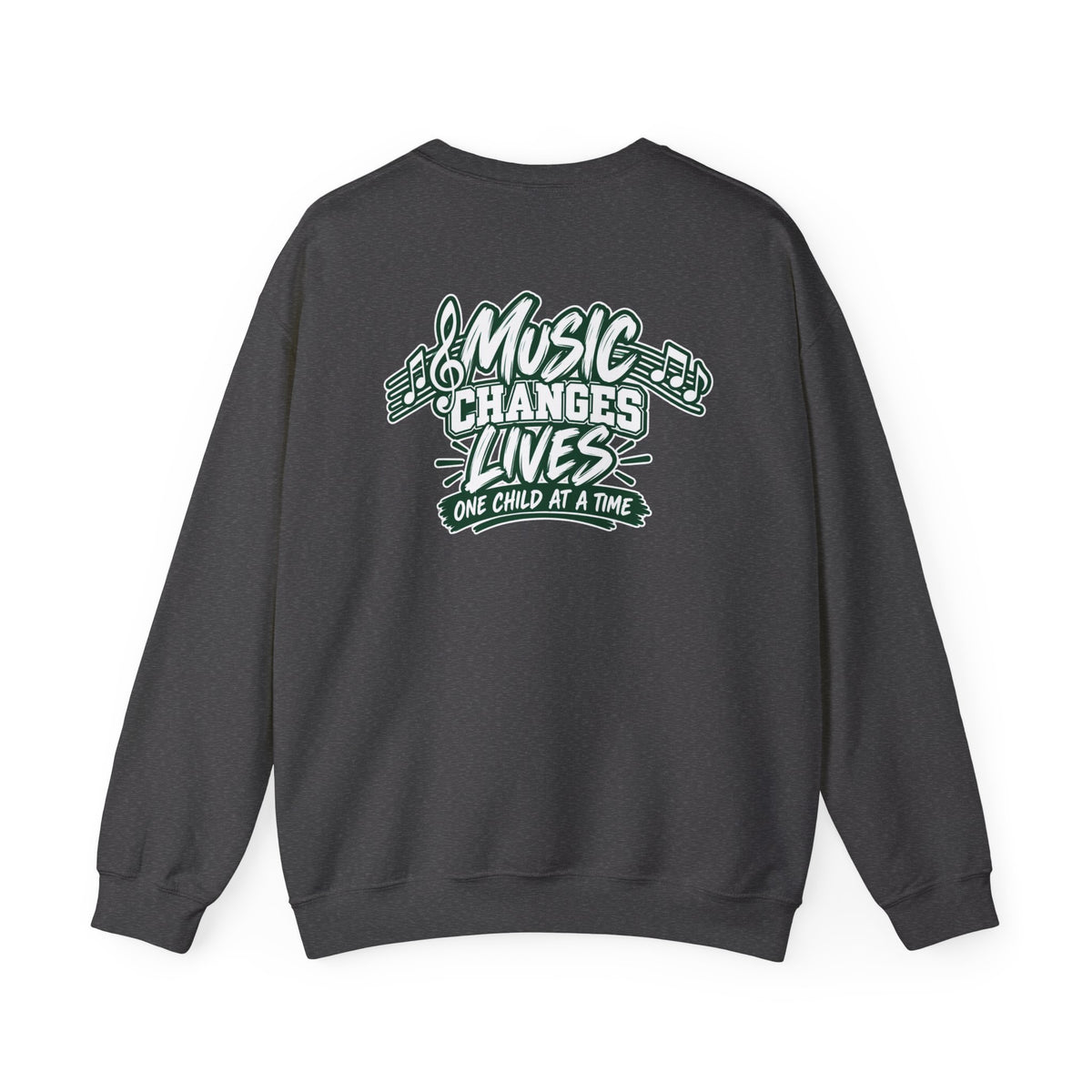 Moriches Music Sweatshirt — "Music Changes Lives One Child at a Time" Crewneck