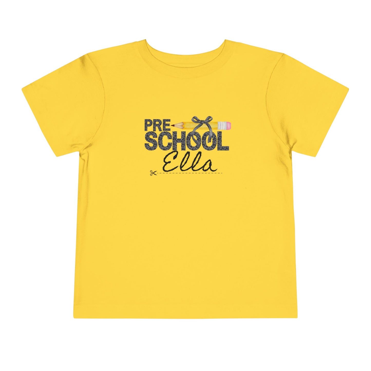 Preschool Girl Toddler Tee- Personalized - Back to School Shirt for Kids